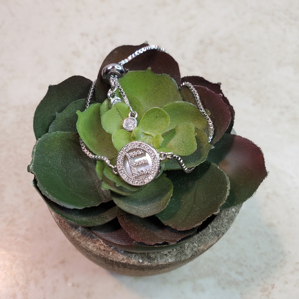 IEFSHINY Initial Bracelet, with Letter E
